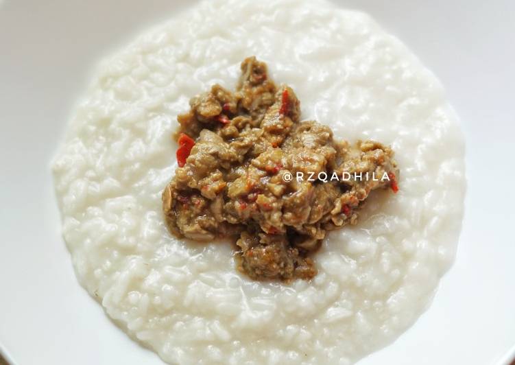 Proses memasak Bubur Petis Tempe Anti Gagal