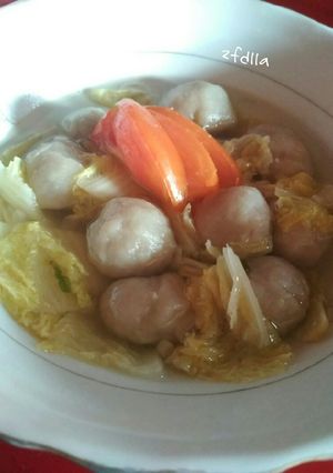 Foto resep Sayur bakso kesukaan