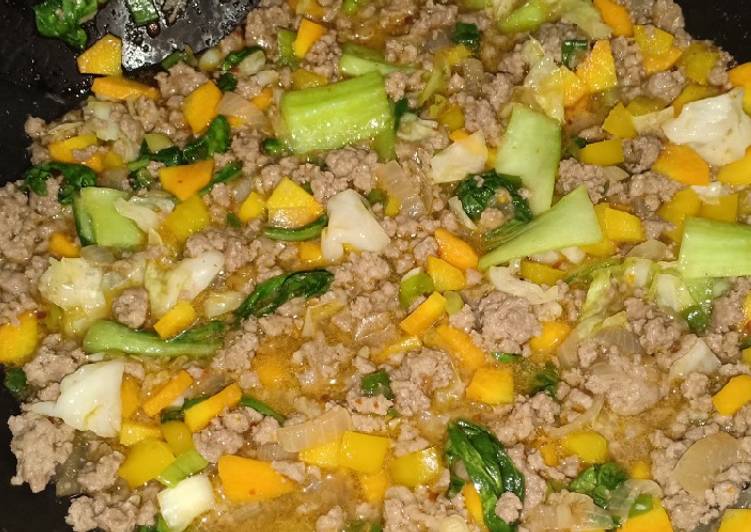 Resep masakan Tumis sayur daging cincang #5resepterbaruku | Cara Buat Tumis sayur daging cincang #5resepterbaruku Yang Enak Banget