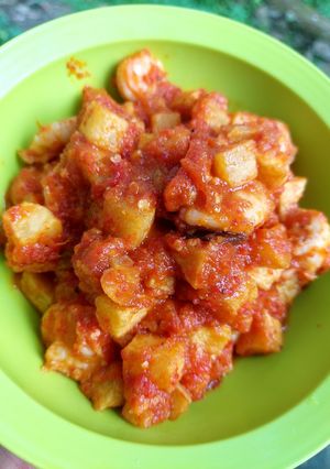 Foto resep Sambal goreng udang kentang