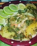 🐟Lomo de Corvina con papas al horno🥔🍋