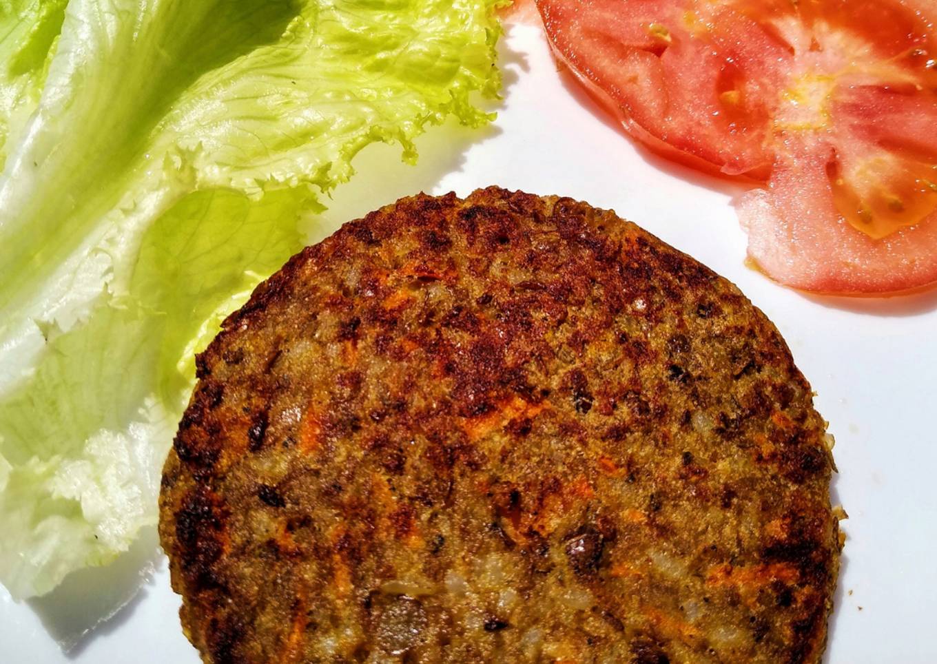 Hamburguesa de lenteja (Vegetariana) 🔥