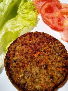 Una foto de Hamburguesa de lenteja (Vegetariana) 🔥