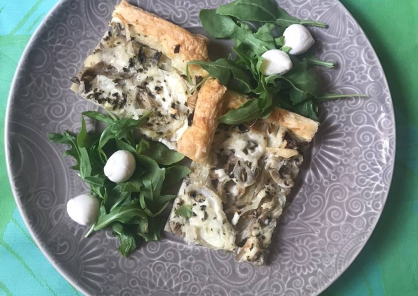 Hojaldre 🌱 de setas cultivadas, para la merienda, por ejemplo