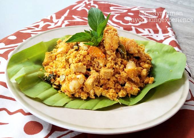 Langkah Mudah untuk Membuat Botok Goreng Praktis (Tahu Tempe Udang), Lezat Sekali