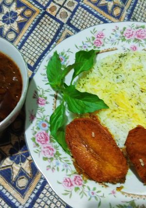 عکسی از دستور قلیه ماهی با برنج