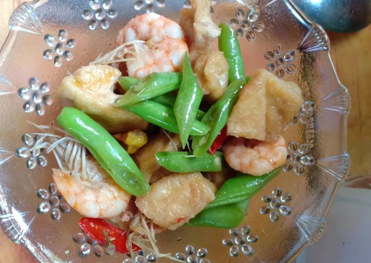 Tumis udang buncis kangen mama