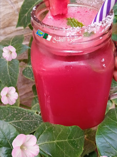 صورة لوصفة عصير بطيخ الأحمر 🍉 منعش🍹