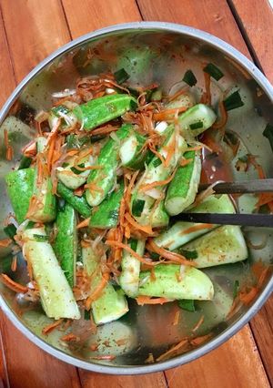 Hình của món Dưa chuột kiểu kim chi (siêu tốc).