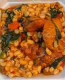 Chicken & Samp one pot