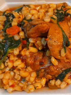 A picture of Chicken & Samp one pot.