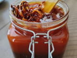 Salsa macha con chicharrón de Habanero