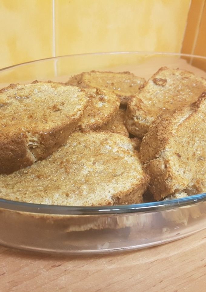 Una foto de Torrijas saludables