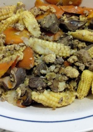Foto resep Tumis Ampela Hati Jagung Muda