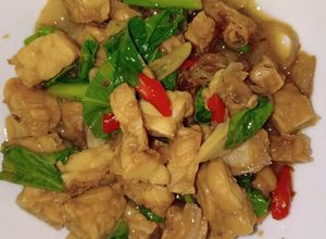 Foto resep Oseng tempe caisin