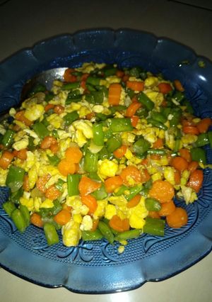 Foto resep Oseng buncis wortel telur
