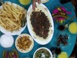 حمص مع لحمة
