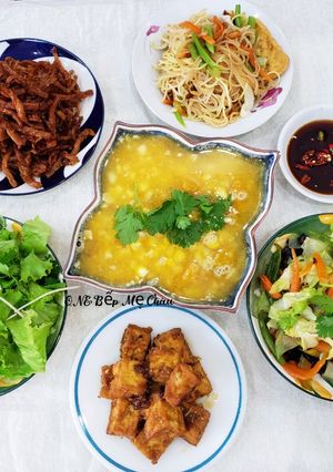 Hình của món Cơm nhà 4 (Cơm chay ngày rằm).