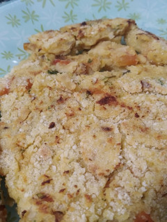 Una foto de Milanesa de garbanzos