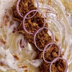 A picture of Chicken roll paratha.