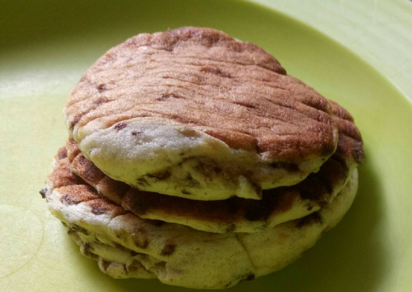 🍫 Extra Fluffy Choco Banana Pancake Putih Telur