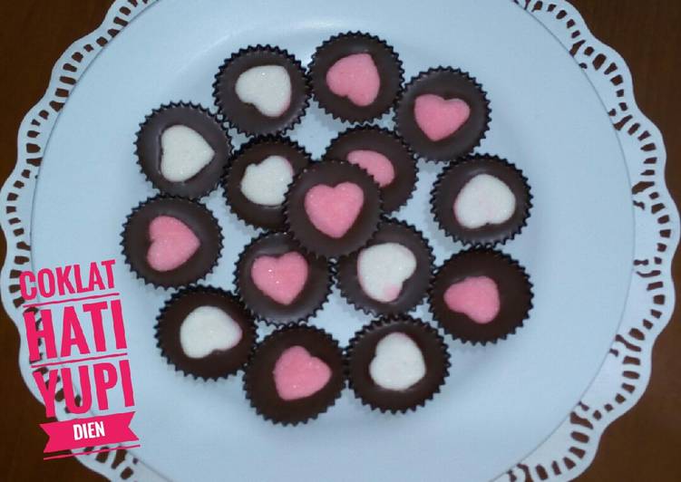 Resep masakan Coklat hati yupi #BikinRamadanBerkesan | Resep Membuat Coklat hati yupi #BikinRamadanBerkesan Yang Enak Dan Mudah