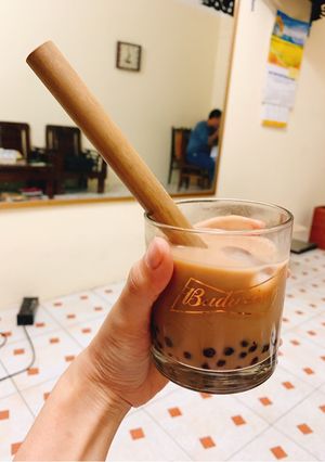 Hình của món Trà sữa trân châu.