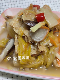 十分鐘上菜-熱炒素食酸白菜 的食譜成品照片