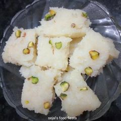 Fresh coconut burfi #weekwhite A picture of Fresh coconut burfi #weekwhite.
