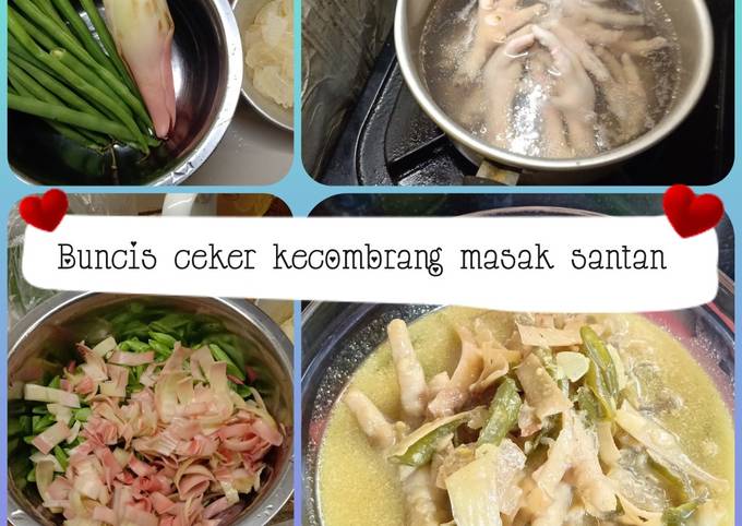 Buncis ceker kecombrang masak santan