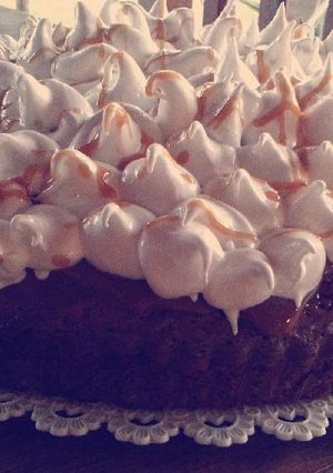 Una foto de Brownie de chocolate y nueces