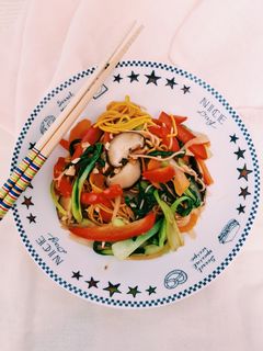 Hình của món Mì Rau Củ Chay Eat Clean.