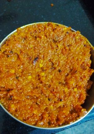 A picture of Red chilli chutney.