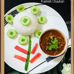 Black Chana Masala (Black Chickpeas) A picture of Black Chana Masala (Black Chickpeas).