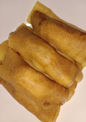 รูปของ ขนมโตเกียวนุ่มไส้เค็ม | Pancake Rolls with Sausage