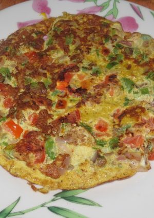 A picture of Masala Omlette.