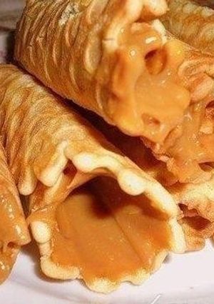 Фото Трубочки со сгущенкой.