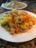 Arroz con crema de curry (Rice -curry)