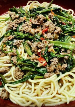 Foto resep Mie Siram Kangkung