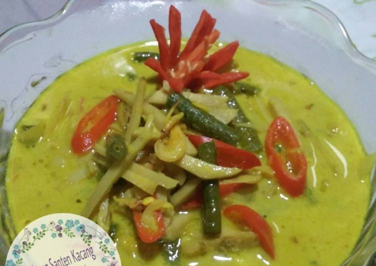 Resep Rebung santen kacang panjang Anti Gagal