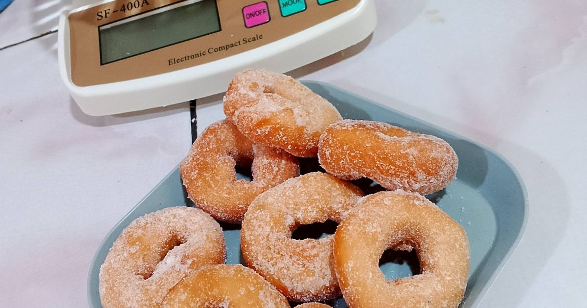 Donat Gula Tanpa Kentang dan Susu Bubuk