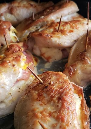 Una foto de Pañuelos de pechuga rellenos