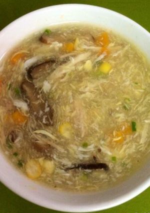 Hình của món Soup gà nấm.