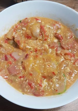Foto resep Seblak telur sosis