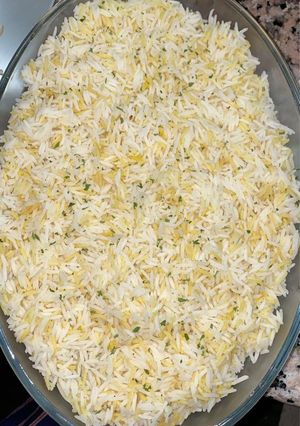 Dahuwar farar shinkafa da kwai ainihin hoton girkin