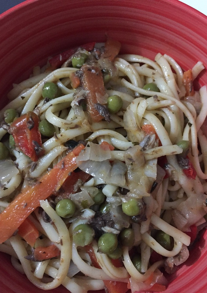 Una foto de Pasta con verdura