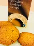 English tea infused shortbread cookies