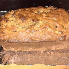 A picture of Dad's best take on Grammy's date nut bread.