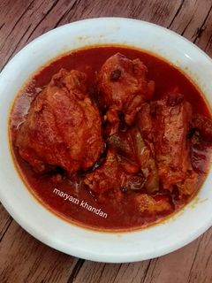 عکسی از دستور خورش مرغ ذغالی (مرغ دودی)