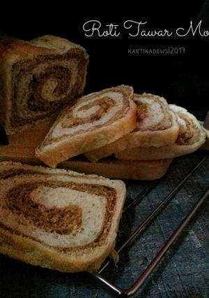 Foto resep ROTI TAWAR MOKA (eggless, empuk)